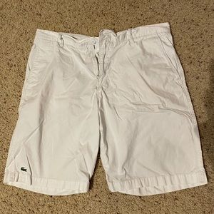 Lacoste white khaki shorts size 34